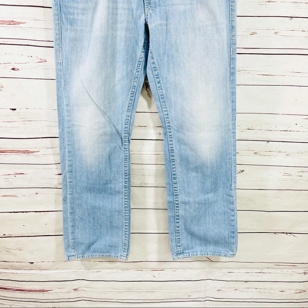 True Religion Section Straight Jeans Mens 38‎ x33 Blue USA Made